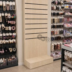 Стеллаж брендированный/рекламная стойка с економпанелью ROMKOS 6NS