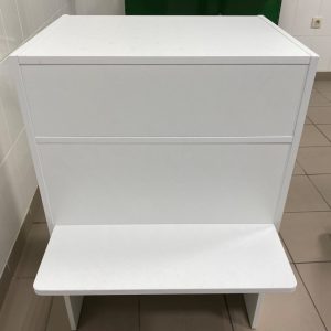 Прилавок для магазина из ДСП, с бортиком и ящиком, ширина 600мм ROMKOS ЕК-11(600)