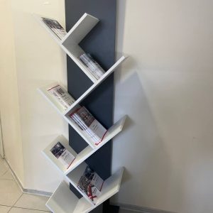 Рекламна стійка / Стелаж брендований для книжок або пляшок ROMKOS 9NS