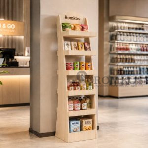 Стеллаж-промостойка с открытыми полками ROMKOS 1ДС