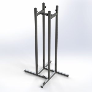 Вішак для одягу підлоговий, стійка чотиристороння PL107 ROMKOS