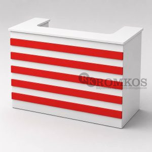 Стойка администратора / кассовая стойка с декоративными панелями RS-02 от ROMKOS