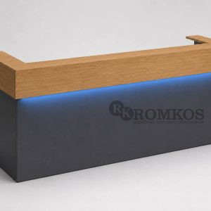 Стойка регистрации в стиле LOFT с LED-нишей RS-06 от ROMKOS