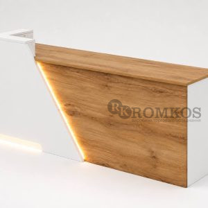 Дизайнерская стойка ресепшен с LED-нишей RS-07 от ROMKOS
