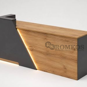 Дизайнерская стойка ресепшен с LED-нишей RS-07 от ROMKOS