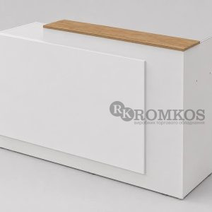 Кассовая стойка-ресепшен с акцентной столешницей RS-10 от ROMKOS